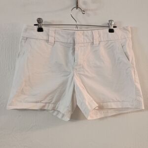 Tommy Hilfiger White Bermuda Shorts Crisp Cotton Blend
